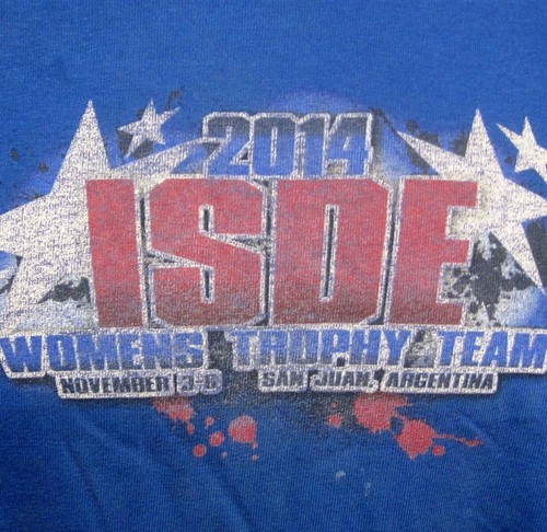 ISDE tee XL International Six Days Enduro motocross Women’s Trophy Team T shirt - Picture 3 of 3