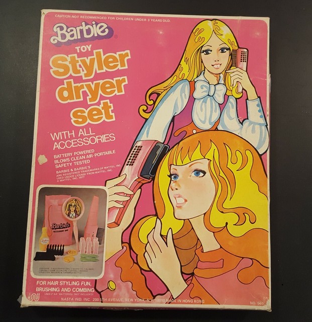 Vintage 1977 BARBIE Toy Styler Dryer Set with BOX Playset ...