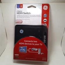 General Electric GE 73517 2-Device HDMI 2 Device Switch New 2 In x 1 Out