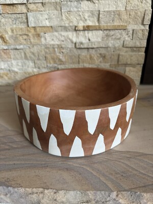 JURASSIC WORLD X ACCOMPANY Mega Bite Serving Bowl Neem Wood Hand carved