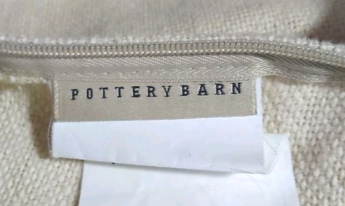 Pottery Barn Linen Magnolia Flower Pillow Cover 20" Fall 2010 # 2902930 RARE EUC - Picture 14 of 19