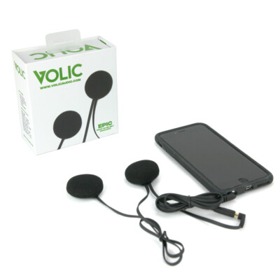 Volic Drop-In Wired Helmet Speakers for Motorcycles, Snowboarding