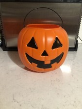 Halloween Pumpkin Bucket. General Foam Made In The USA.