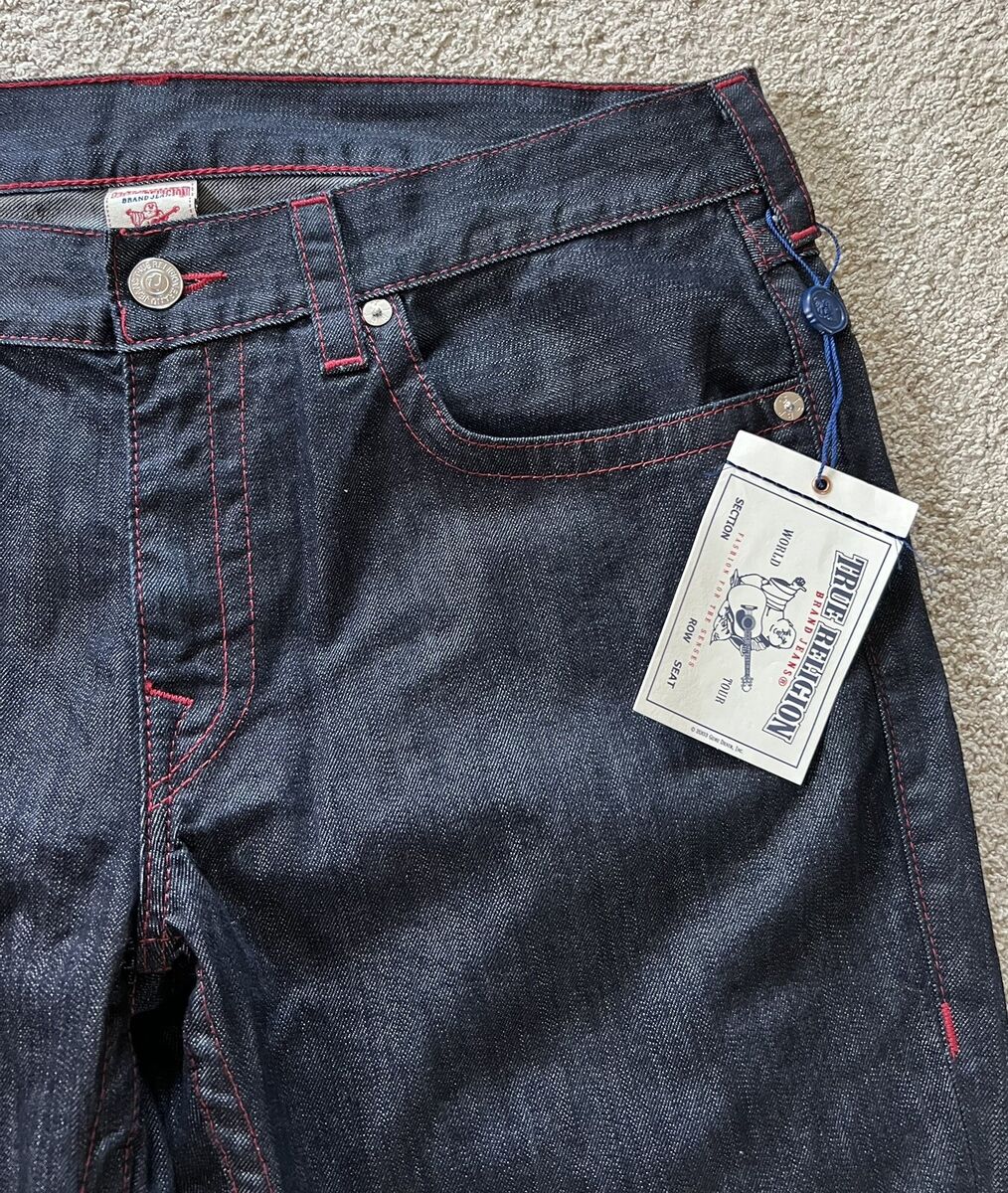 VTG True Religion World Tour Jeans Sneaker Big T Red Rope VTG True Religion World Tour Jeans Sneaker Big T Red Rope