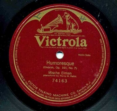 Humoresque  Mischa Elman   78 RPM  Victrola