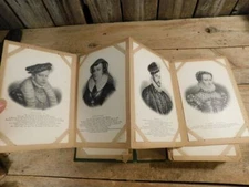 Rare Antique Postcard Album Full 100+ French Royals Kings Queens 420 to 1800's