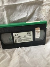 E.T. ET The Extra Terrestrial VHS 1982 Rare Green and Black Tape Spielberg