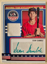 2023 Panini Stars & Stripes SEAN GAMBLE Jersey Auto Autograph GREEN INK SSP!