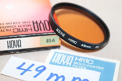 New Vtg HOYA HMC 49mm 85 Warm FILTER Japan MultiCoated 85 Conver/Light Balance