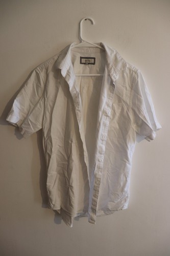 River Island Men's White Short Sleeve Shirt - Size M