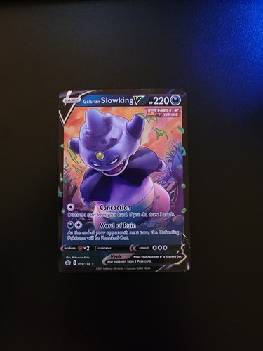 Pokémon TCG Galarian Slowking V Chilling Reign 099/198 Holo Ultra Rare