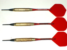 Soft Tip Darts Used, 16 Gram Brass With New Aluminum Shafts Flights 3317