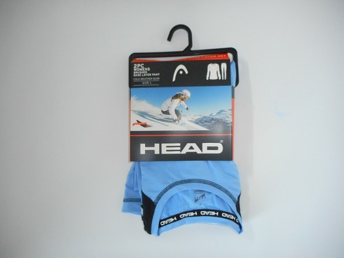 HEAD Fleece Lined 2 PC BASE LAYER Leggings Pants & SHIRT SET Womens Sz LARGE NEW - Picture 2 of 5