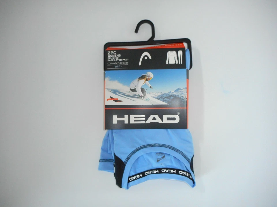 CONJUNTO DE CALÇAS E CAMISAS LEGGINGS FEMININAS HEAD forradas de lã 2 peças camada base tamanho GRANDE NOVO - Imagem 2 de 4