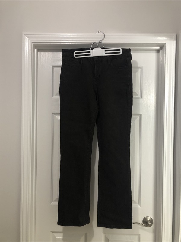 NYDJ Jeans Size 12 Brown With Crystal Floral Pockets