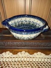 Beautiful Boleslawiec Polish Pottery Batter Bowl