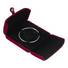 Velvet Bracelet Bangle Box Wine Red Jewelry Gift Case Bangle Holder Case