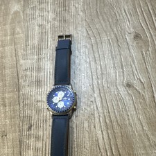 Breil Orologio Uomo Cronografo Analogico Quadrante Blu Cinturino Blu Argento
