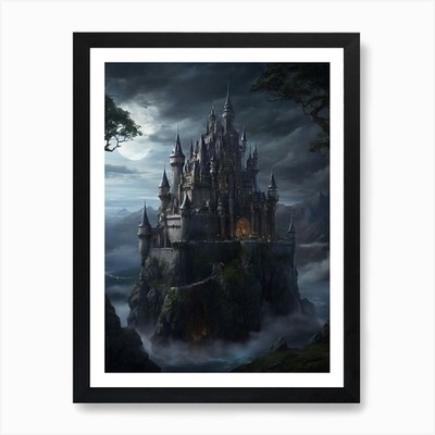 Castle In The Sky 1 Art Print Framed Wall Art Poster Canvas Print Picture