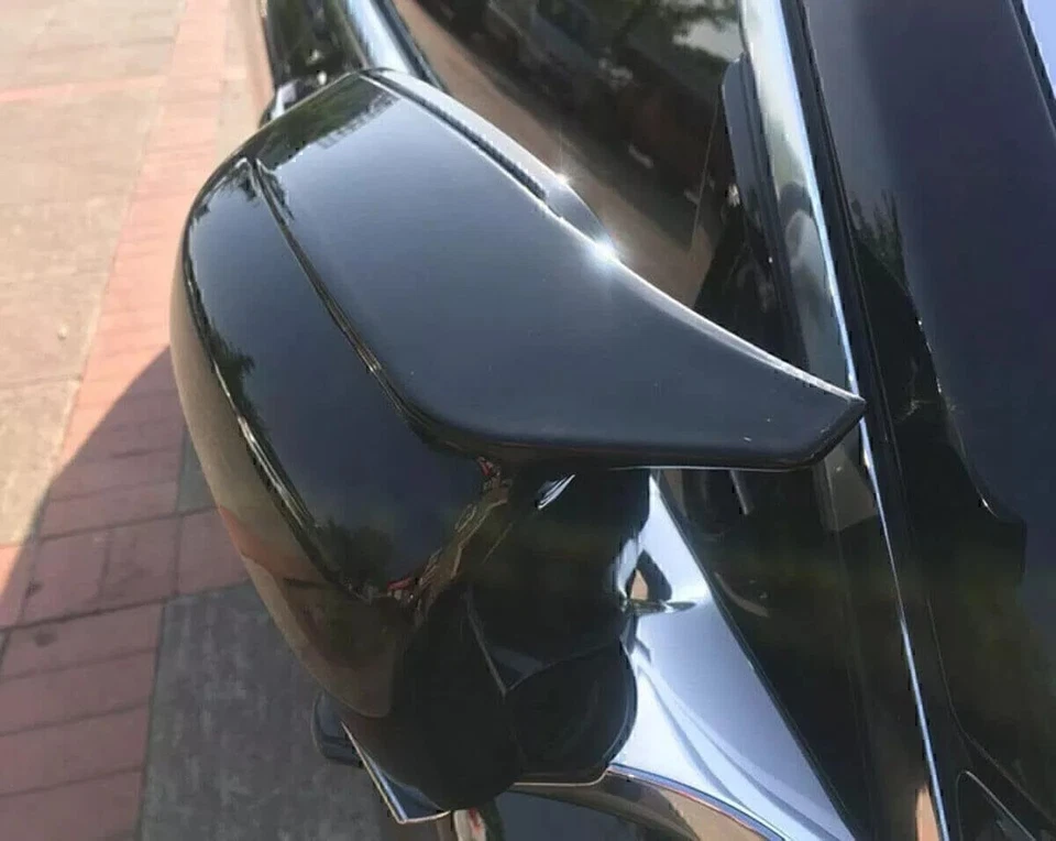 2X Conjunto de tapa de cubierta de espejo retrovisor lateral negro brillante para BMW G30/G31 serie 5 530e 540i Foto 3 de 4