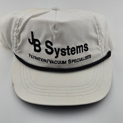 Vintage JB Systems Filtration Vacuum Specialists Snapback Hat Cap Made in USA