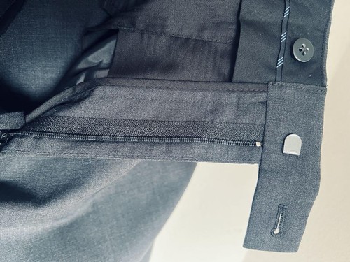 Uniqlo Premium Wool Suit Setup L Charcoal Gray Business Casual Mens - Picture 16 of 20