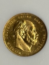 10 Mark 1872 A Wilhelm I Preu&szlig;en Kaiserreich Goldm&uuml;nze NGC MS67 Stempelglanz ++