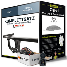 Für OPEL Vectra C Stufenheck Typ Z02 Anhängerkupplung starr +eSatz 7pol uni 02-