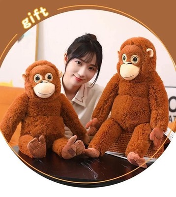 Punch Orangutan Djungeskog Brown Ikea Plush 26in Punch Monkey