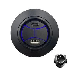 2 Button 5 Pin Round Hand Control Handset with USB Type A C Port and Backligh...