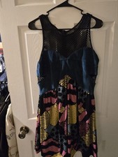 Nightmare Before Christmas Fishnet And Velvet Sally Dress LARGE