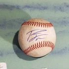 Autographed Baseball game used PJ MORLANDO Miami Marlins P.j.