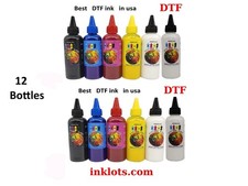 12 bouteilles d'encres DTF film direct à transfert dtf encre meilleure marque king DTF