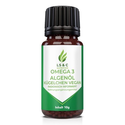 LS & C Nutrition | Omega 3 Algenöl Kügelchen | mit natürlichen Inhaltsstoffen