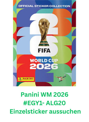 Panini WM 2026 Einzelsticker EGY1- ALG20