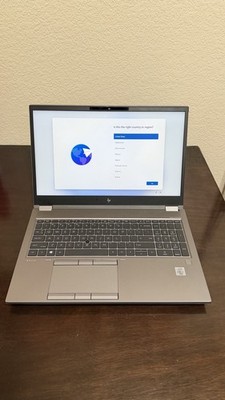 HP Zbook Fury 15 G7  15.6'' 1080p i7-10850H 16GB Ram 700GB SSD NVIDIA T2000 Max-Q