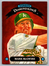 1993 DONRUSS DIAMOND KINGS #DK-18 MARK McGWIRE OAKLAND ATHLETICS