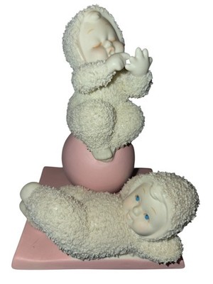 Dept 56 Snowbabies Figurine You Work I ll Count 4027196 Christmas Gift Decor