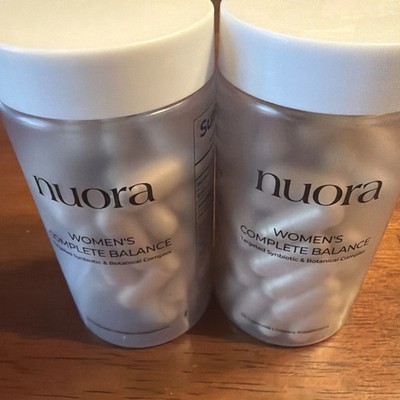 Nuora Women's Complete Balance Supplement 60 Capsules Synbiotic Botanical New