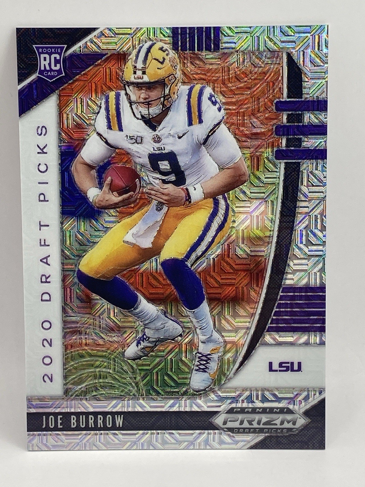 2020 Prizm Draft Joe Burrow Mojo Prizm #105 RC 12/49 LSU Tigers Bengals