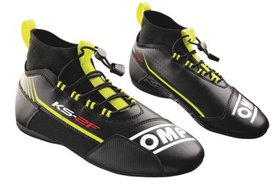 SALE! OMP KS-2F Kart Racing Shoes Rally Boots Sports Navy, Black/Yellow