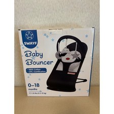 SWAYF Baby Bouncer 0 18 Months 7.7 33 lbs Cotton Seat Beige CPC Certified