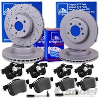 ATE Bremsscheiben + BelÄGe Vorne + Hinten FüR Mercedes E-KLASSE W213 A238 C238