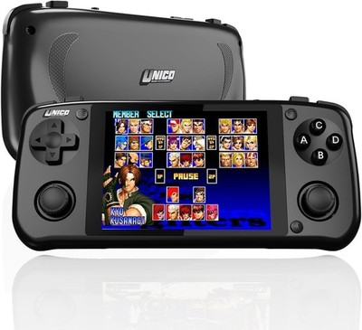 Compact Retro Gaming Console - 40 SNK Classics, HD 4'' IPS, Quad-Core, Fast Charg