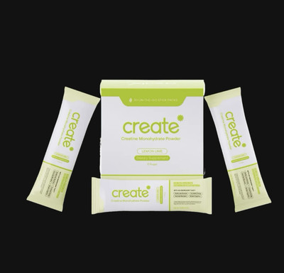 Create Creatine Monohydrate Power Lemon Lime Dietary Supplement 
