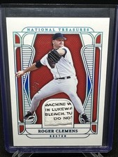 2025 Panini National Treasures ROGER CLEMENS 1 OF 1 Material TreasuresLaundryTag