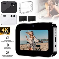 4K HD 64MP Digital Video Camera w/ 3 Lens 3 In Touch Panel Flash IR Night Vision