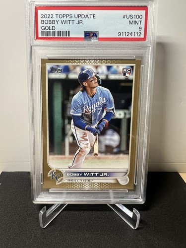 2022 Topps Update Series Bobby Witt Jr Gold /2022 RC PSA 9 #US100 KC Royals