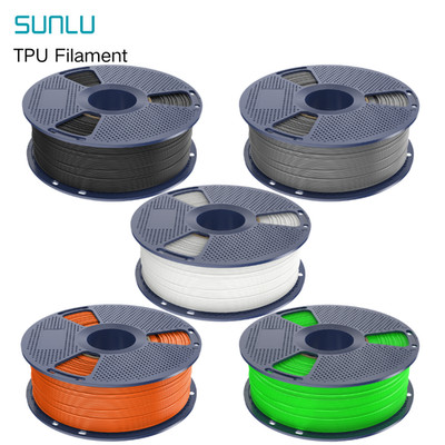 SUNLU TPU Filament 95A Flexible Filaments For 3D Printer 1.75mm+/-0.03mm 1KG