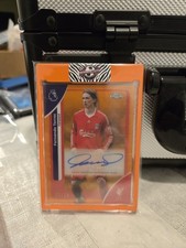2026 Topps Premier League Chrome Fernando Torres Liverpool Orange Wave  Auto /25